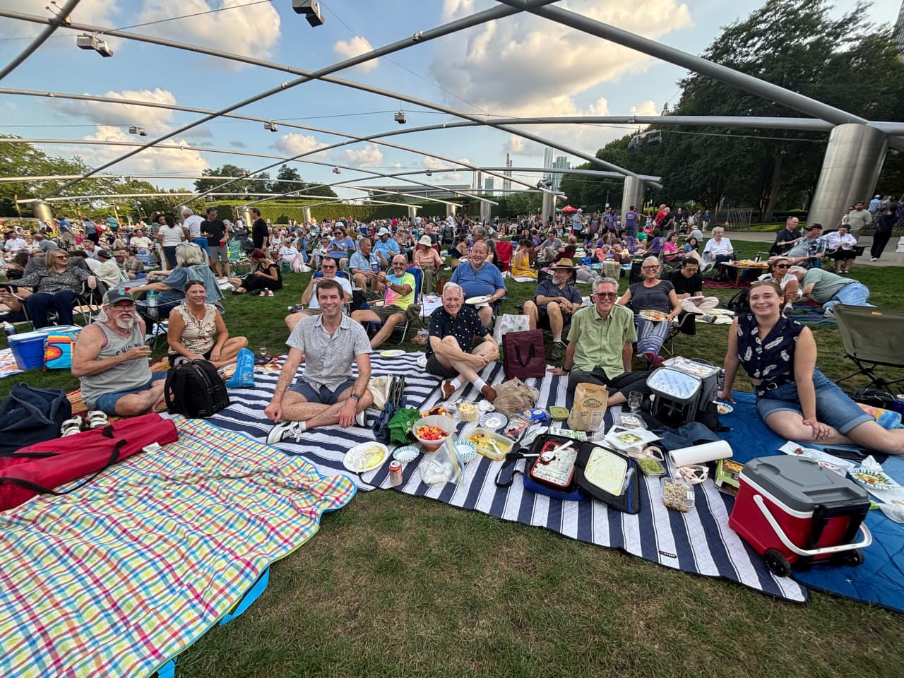 Photo of chapter members at Grant Park Music Festival
